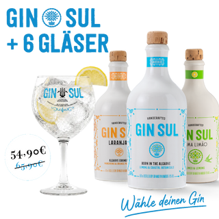 Gin Sul 0,5L x Copo Gläser Bundle